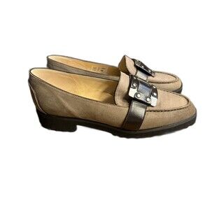 Brunate Womens Leather Loafers Size 36 Made in Italy Italian Shoes EUC